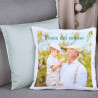 Cuscino verde con foto