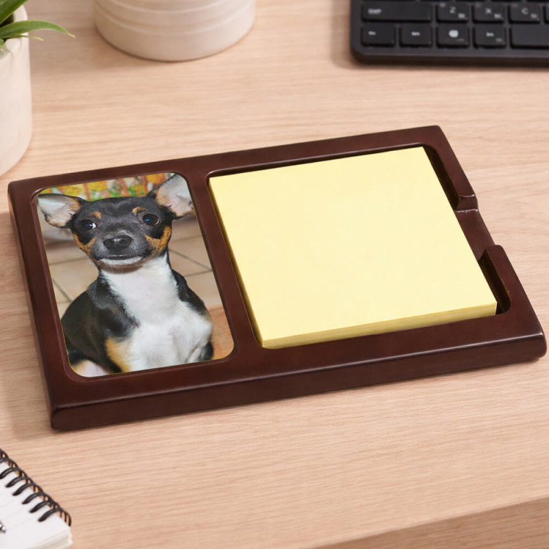 Porta Post-it legno foto