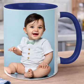 Tazza blu personalizzata