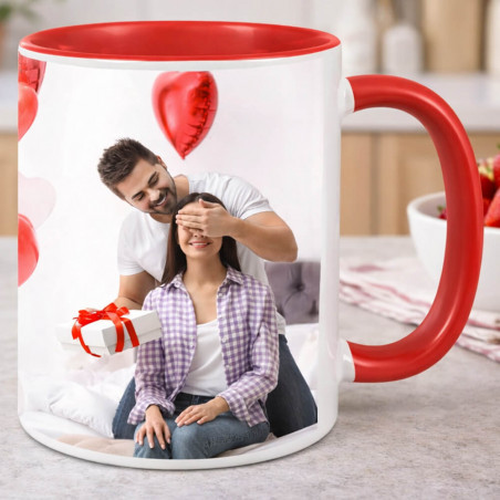 Tazza rossa personalizzabile