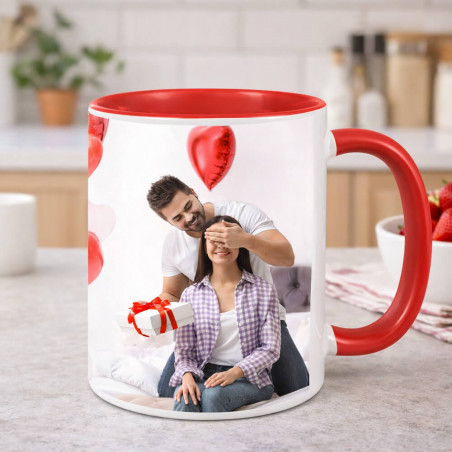 Tazza rossa personalizzabile