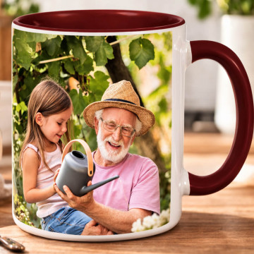 Tazza marrone personalizzata