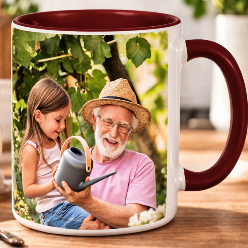 Tazza marrone personalizzata