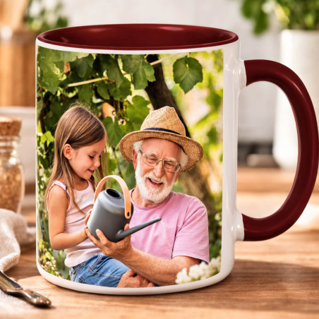 Tazza marrone personalizzata