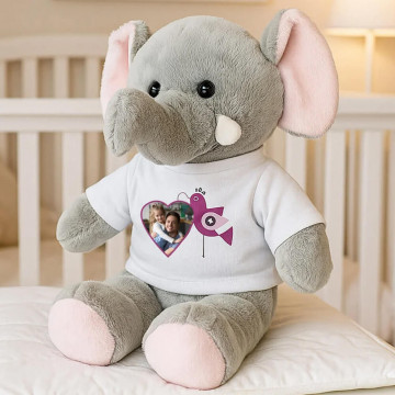 Peluche elefante con foto