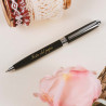 Penna Luxe nera con incisione