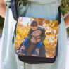 Borsa a tracolla nera con foto