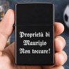 Accendino nero personalizzato