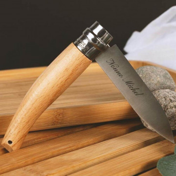 Coltello da giardino Opinel inciso