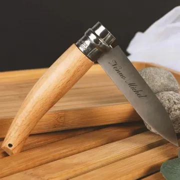 Coltello da giardino Opinel inciso