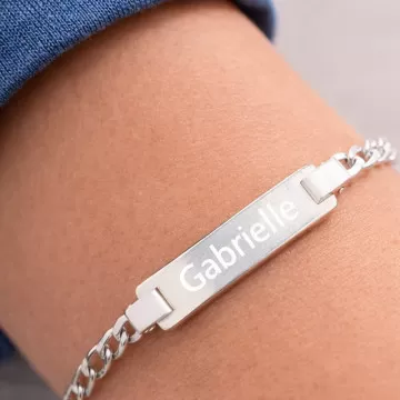 Bracciale bimbo personalizzato inciso