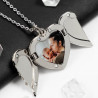 Collana medaglione cuore con foto
