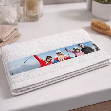 Asciugamano ospite personalizzato con foto