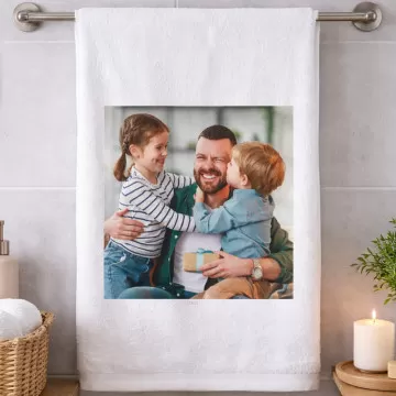 Asciugamano personalizzato con foto 50x100 cm