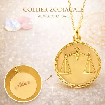 Collana segno zodiacale placcata oro
