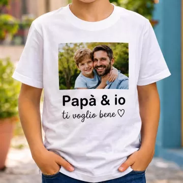 T-shirt bambino personalizzata con foto
