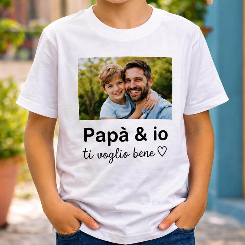 T-shirt bambino personalizzata con foto