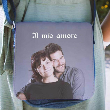 Borsa a tracolla in denim personalizzata