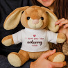 Coniglietto di peluche personalizzato con foto