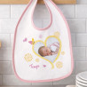Bavaglino rosa personalizzato con foto
