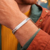 Bracciale uomo in argento personalizzato