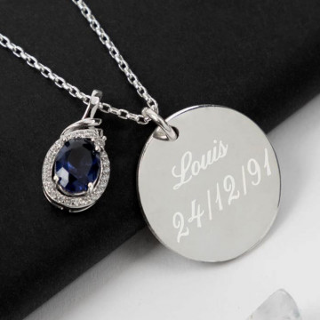 Collana zaffiro personalizzata