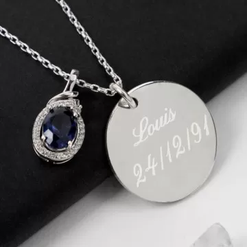 Collana zaffiro personalizzata