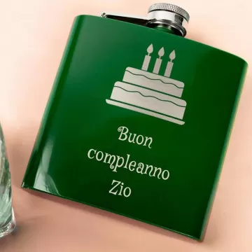 Fiaschetta Verde Personalizzata