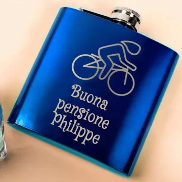 Fiaschetta blu personalizzata