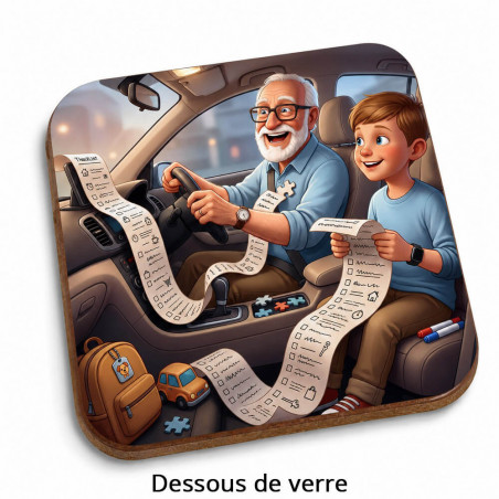 Sottobicchiere quadrato “papà pilota”