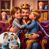 Elaborazione della tua foto con l'effetto “Papà, il re del divano”