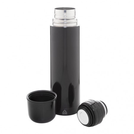 Thermos nero personalizzato inciso
