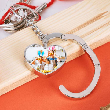Portachiavi cuore personalizzato da borsa