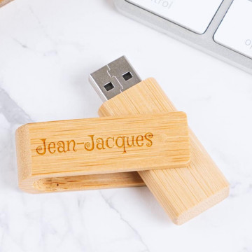 Chiavetta USB in bambù incisa 16 GB