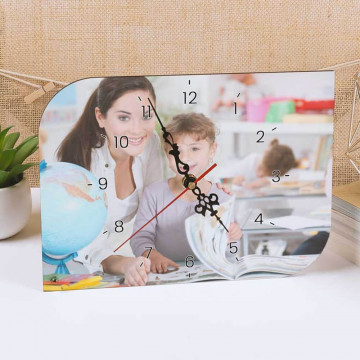 Orologio foglia personalizzato con foto