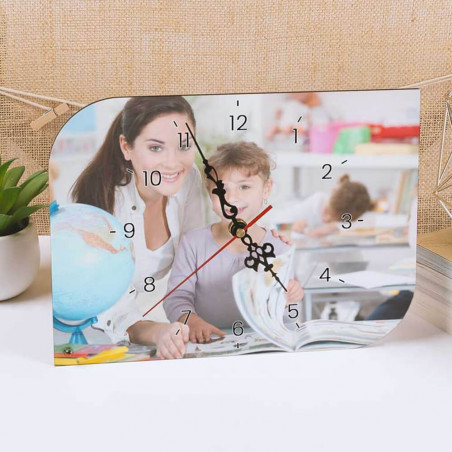 Orologio foglia personalizzato con foto