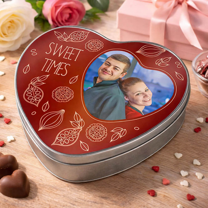 Scatola cuore personalizzata con foto