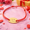 Bracciale con targhetta oro personalizzata