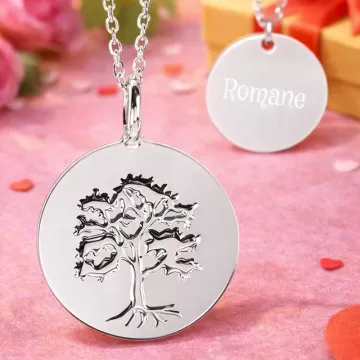 Collana albero della vita incisa