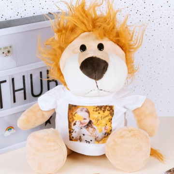 Peluche leoncino personalizzato con foto