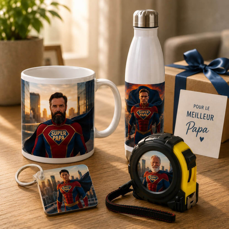 Regali Super Papà personalizzati con foto e IA