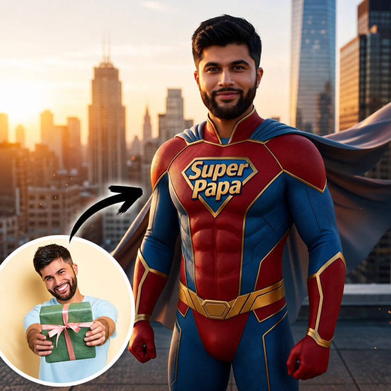 Modifica della tua foto con l'effetto “Super Papà”