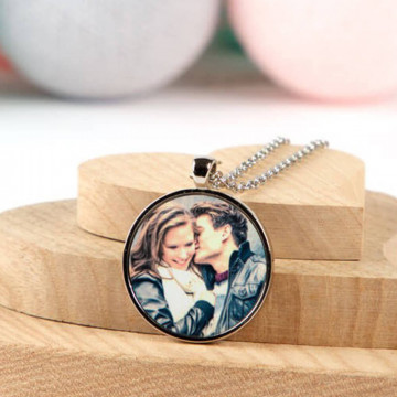 Collana rotonda personalizzata con foto