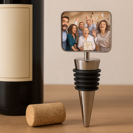 Tappo bottiglia personalizzato rettangolare