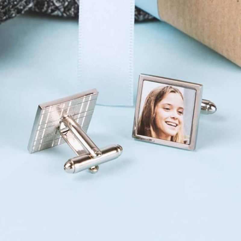 Gemelli quadrati personalizzati con foto