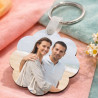 Portachiavi fiore personalizzato con foto