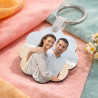 Portachiavi fiore personalizzato con foto