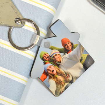 Portachiavi casa personalizzato con foto