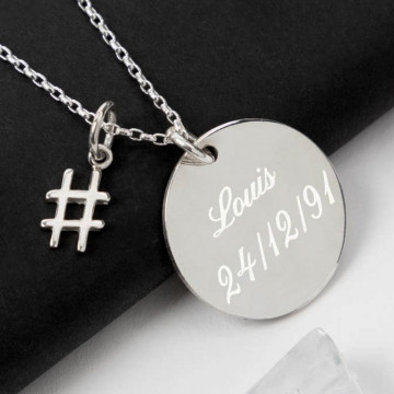 Collana hashtag personalizzata