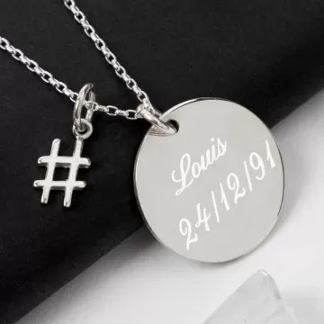 Collana hashtag personalizzata